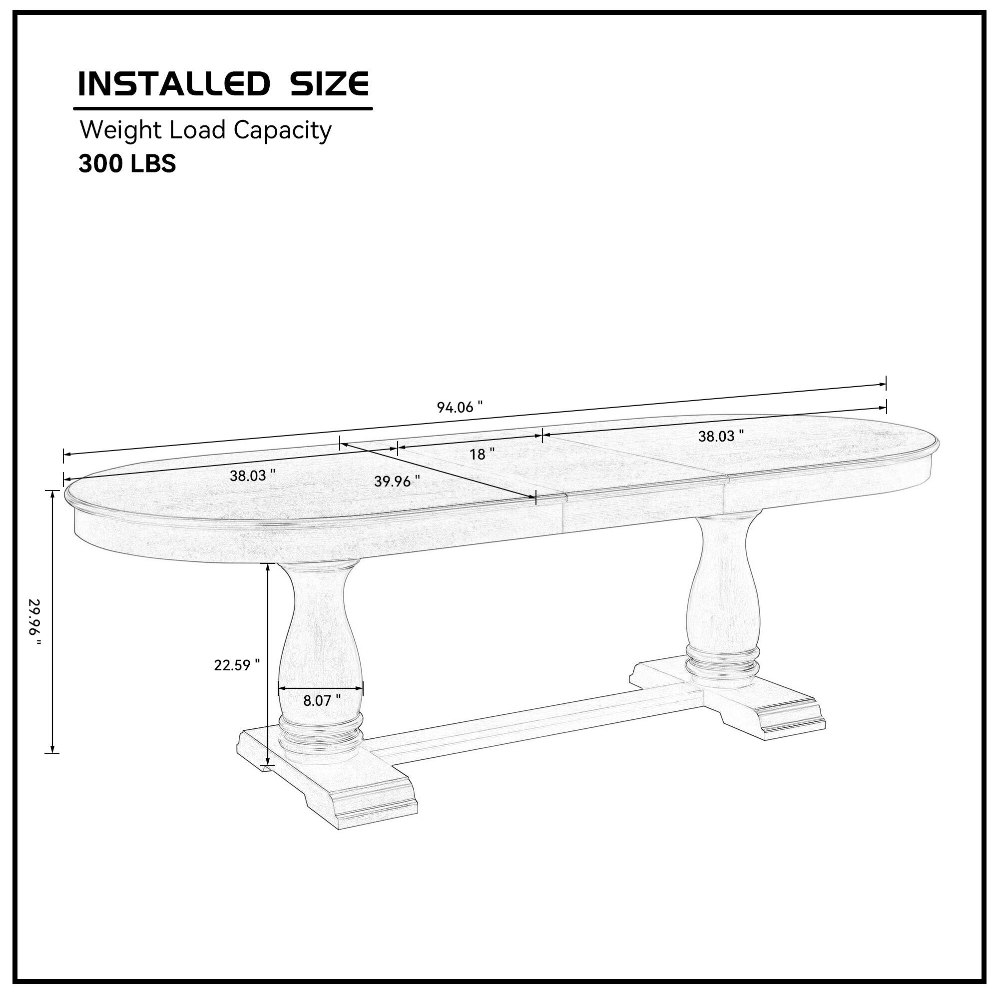 94.06 Inch Extendable Wooden Dining Table for 6 Persons,Long Expandable Curved Dining Table,Mid Century Modern Large Kitchen Table for Living Room,Restaurant - Grand Goldman Shop