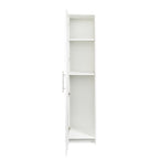 Stackable Wall Mounted Storage Cabinet, 15.75' D x 15.75' W x 70.87' H, White - Grand Goldman Shop