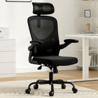 Ergonomic Office Chair, Home Office Desk Chair with Headrest, High Back Computer Chair with Armrests and Adjustable Lumbar Su