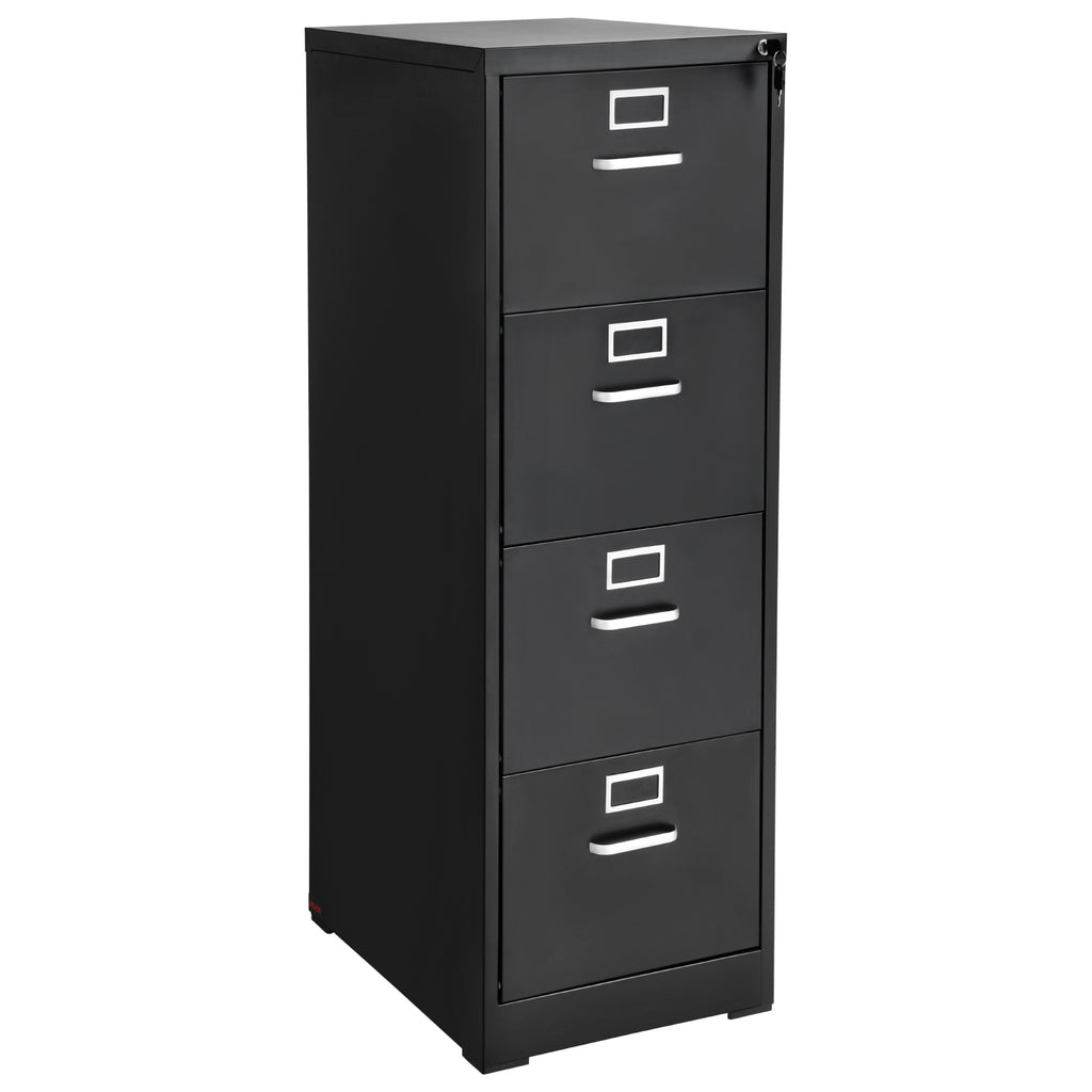 4 Drawer File Cabinet with Lock, Metal Vertical Filing Storage Cabinets for Home Office, Heavy-Duty Cabinet with Detachable H