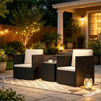 Gartenmöbel-Set, 3-teiliges Terrassenmöbel-Set, klappbares Bistro-Set