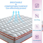 King Mattress, 12 Inch Hybrid Mattress Euro Top Medium Firm for Back & Lumbar Support, 100 Night Trial, Individual Pocket Spring Mattresses for Motion Isolation & Pressure Relief - Grand Goldman Shop