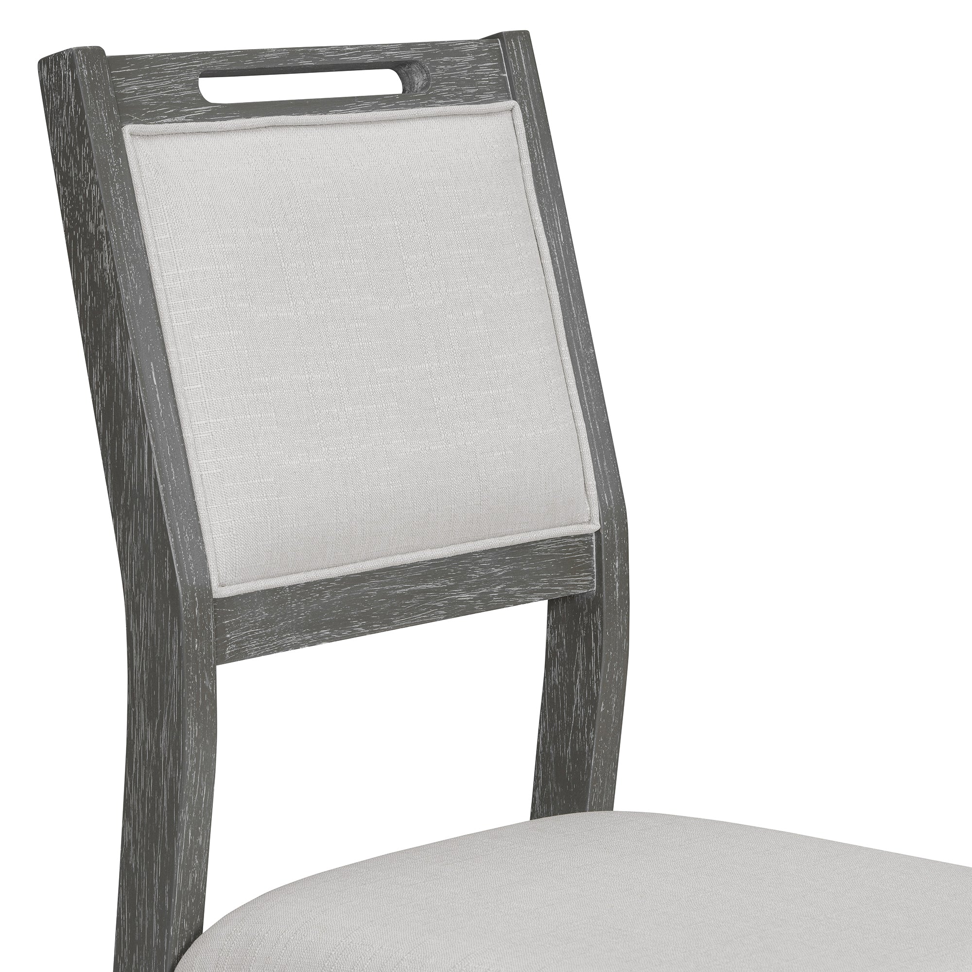 TREXM 6-Piece Retro Dining Table Set for 6, 60' Wood Kitchen Table and Chairs Set of 4 with Bench Designed Trestle Base for kitchen & Dining Room (Gray) - Grand Goldman Shop