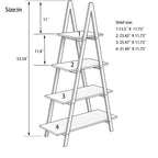 Solid bamboo wood oxford 'A' frame ladder display bookshelf - Grand Goldman Shop