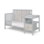Connelly 4-in-1 Crib and Changer Combo Gray/Rockport Gray - Grand Goldman