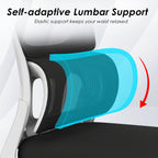 Soohow Office Chair, Mesh Ergonomic Office Chair with Lumbar Support, Comfy Computer Desk Chair with Flip Armrest Rolling Whe