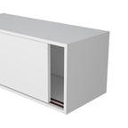 Anegam Floating Cabinet with Sliding Door, White - Grand Goldman