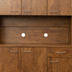 70.87' Tall Wardrobe& Kitchen Cabinet, with 6-Doors, 1-Open Shelves and 1-Drawer for bedroom,Walnut - Grand Goldman Shop