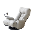Adjustable Greay Swivel Lounge Chair with 360-Degree Rotating Seat and Headrest Support, Leisure Chair Deck Chair - Game Chair for Living Room - Grand Goldman Shop