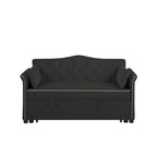 Black Velvet Sleeper Sofa Bed - Grand Goldman Shop