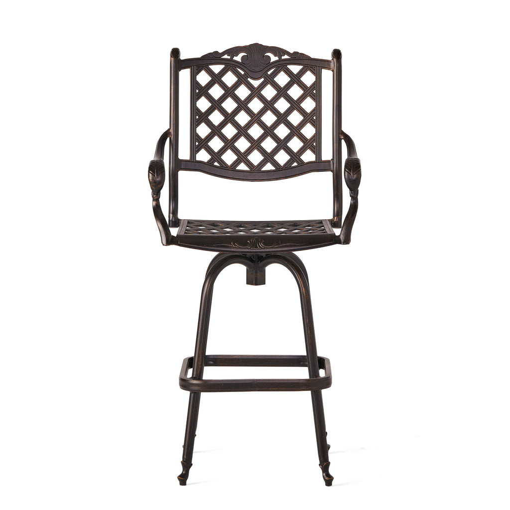 Cast Aluminum Bar Stool - Grand Goldman Shop