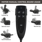 Power Lift Recliner Chair Heat Massage Dual Motor Infinite Position Up to 350 LBS, Faux Leather, Heavy Duty Motion Mechanism with USB Ports, Grey - Grand Goldman Shop