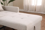 Convertible Sleeper Sofa Chair Bed, Adjustable Chair with Pillow, Multi-Functional Sleeper Chair with Soft Fabric for Living Room, Dorm, Apartment, Bedroom or Office - Grand Goldman Shop