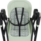 Convertible Baby High Chair to Rocker with 5-Point Harness, Foldable Infant Feeding Chair in Dark Green with Removable 2-Tier
