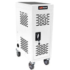 16 Bay Mobile School Charging Cart Station for Chromebook, Tablet and Laptop Computer with Power Strip Included - White | Pre