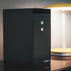 Black Steel Dual Key Depository Safe with Anti-Theft Design and Mounting Hardware, 0.27 Cu Ft | Premium Home Decor - Grand Go