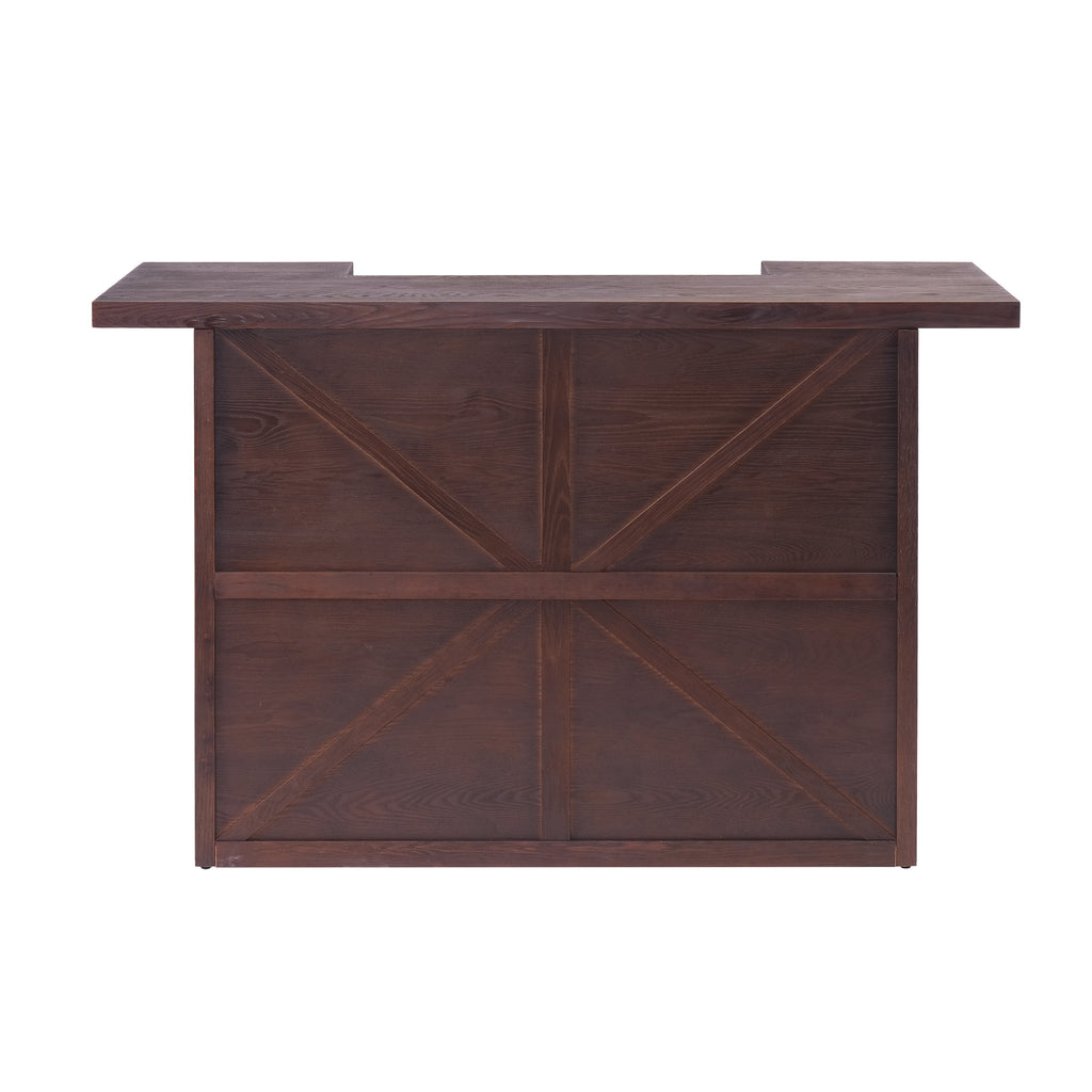 41.35'H Bar Table Or Wine cabinet -Brown Antique - Grand Goldman Shop