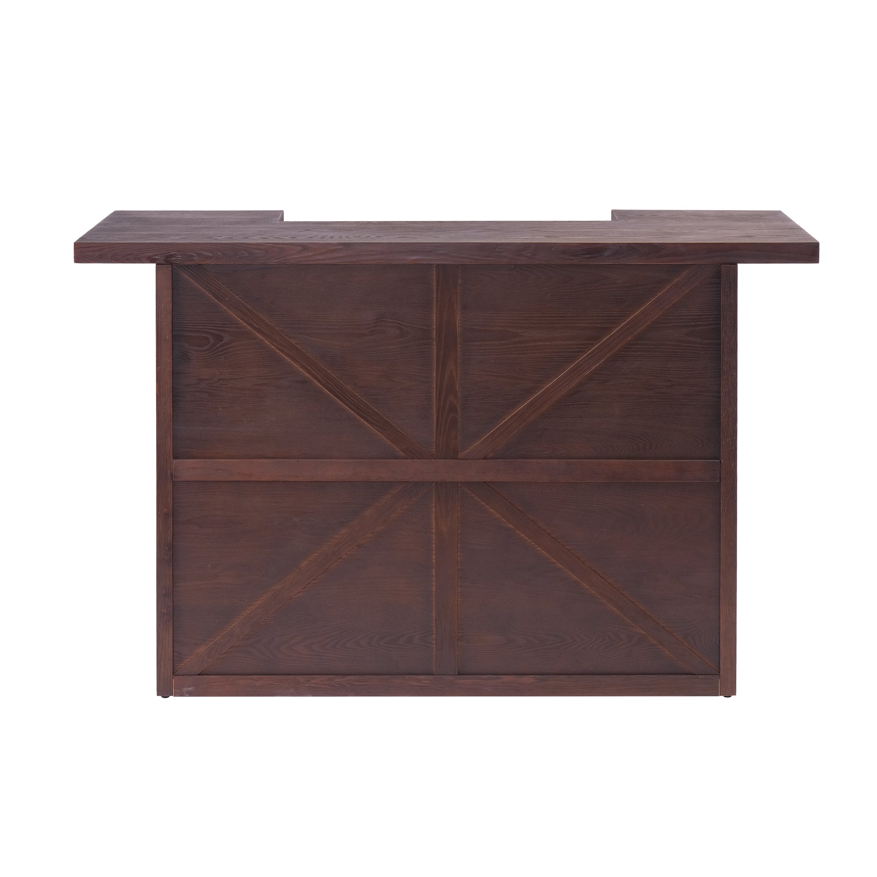 41.35'H Bar Table Or Wine cabinet -Brown Antique - Grand Goldman Shop