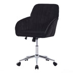 TY Adjustable Ergonomic Office Chair, Swivel Backrest Seat, Black Velvet, 24.60 x 22.84 x 38.00 inches - Grand Goldman