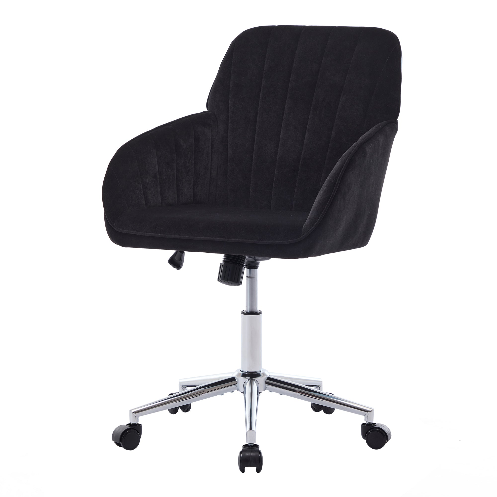 TY Adjustable Ergonomic Office Chair, Swivel Backrest Seat, Black Velvet, 24.60 x 22.84 x 38.00 inches - Grand Goldman