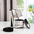 9' Tall Display Jewelry Box with Hidden Storage, High Heel Shoe Design, Stencil Letter Print - Grand Goldman Shop