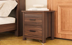 4PCS Bedroom Sets, Wooden Queen Size Bed Frame with Storage Headboard and Charging Station, 2 Nightstands with 2 Drawers, 1 Dresser with 5 Drawers, Walnut(old SKU HL000102AAD) - Grand Goldman Shop
