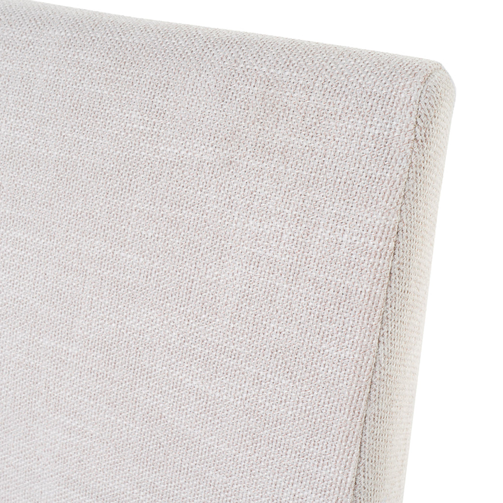 Contemporary Dining Chair Set of 2 with Upholstered Fabric and Rubberwood Legs in Light Beige - Grand Goldman Shop