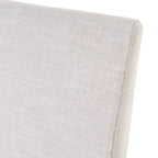 Contemporary Dining Chair Set of 2 with Upholstered Fabric and Rubberwood Legs in Light Beige - Grand Goldman Shop
