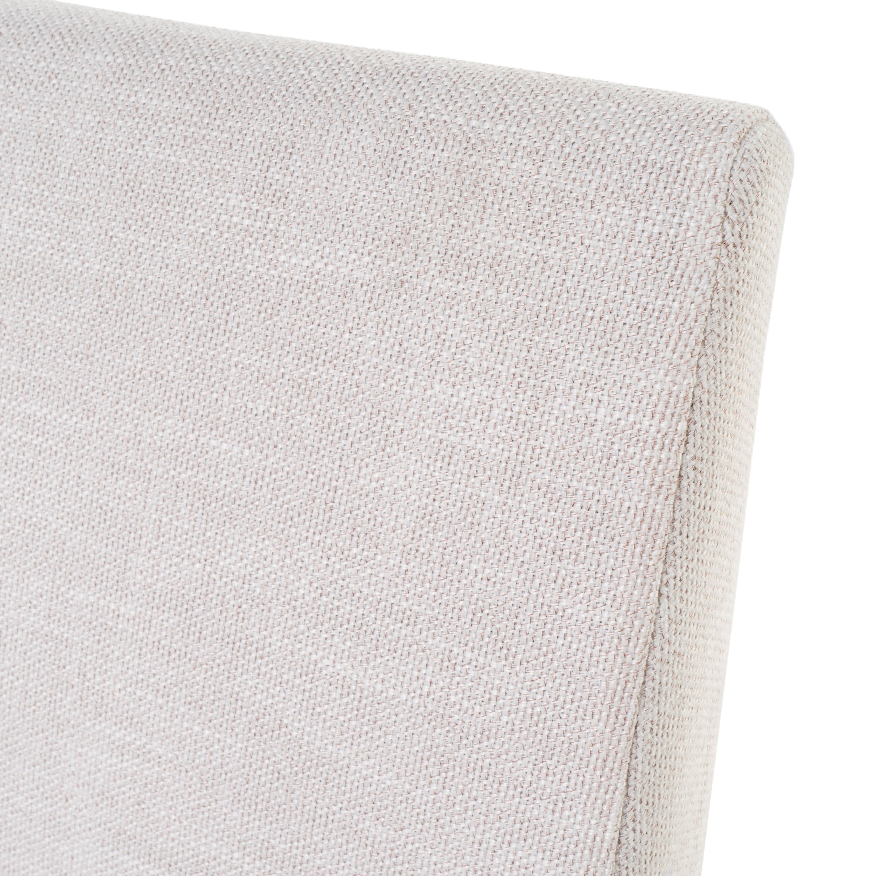 Contemporary Dining Chair Set of 2 with Upholstered Fabric and Rubberwood Legs in Light Beige - Grand Goldman Shop