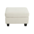 Upholstered Ottoman, Beige - Grand Goldman Shop