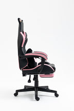 Cute Cat Gaming Chair with Paw Lumbar Cushion, PC Video Gamer Chair for Girl Teen Woman (Black) | Premium Home Decor - Grand 
