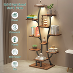 (Vase Shape) Plant Stand Indoor with Grow Lights, Indoor Plant Shelf, Metal Plant Flower Holder Stand, Vase Shape Plant Rack for Home, Patio, Plant Stand, Plant Stand Indoor - Grand Goldman Shop