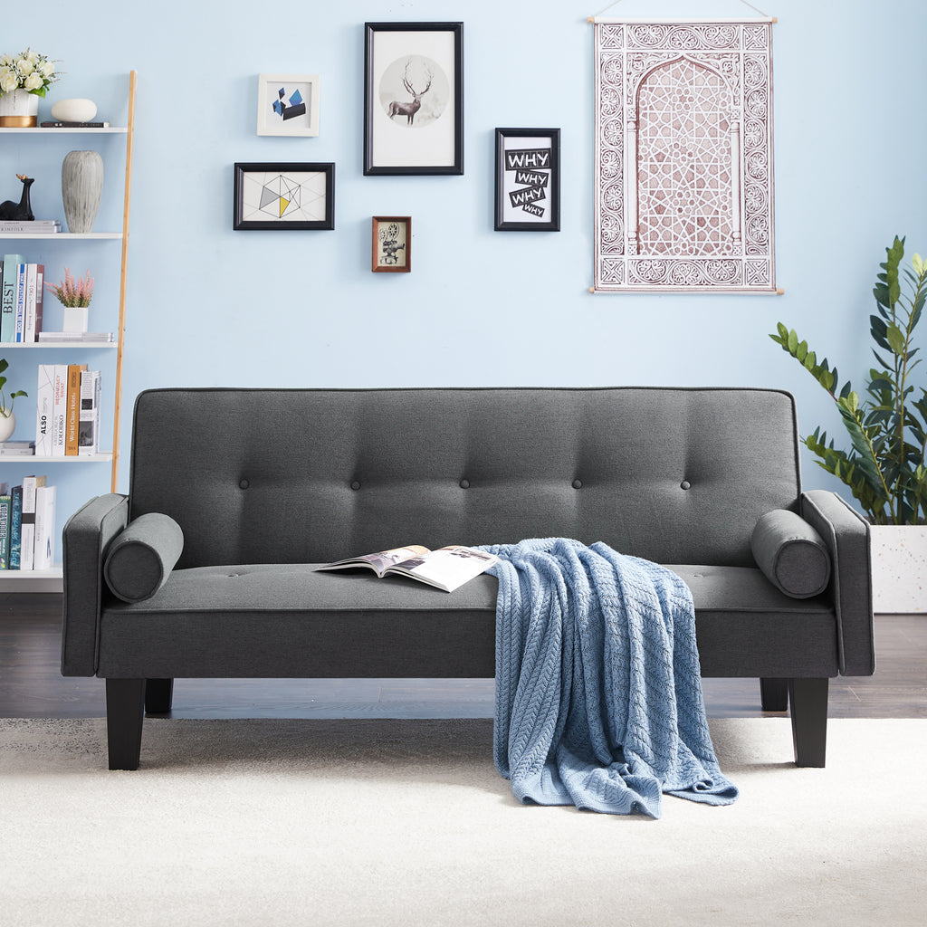 MEGA fabric sofa, medieval love seat sofa furniture, with pillows, living room button tufted sofa, pull point design - Grand Goldman Shop