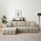 Chenille L-Shape Luxury Sectional Oversized Sofa,Mnimalist Design,Comfy Sleeper Couch for Living Room,Apartment&Reception Spaces,No Assembly Required - Grand Goldman Shop