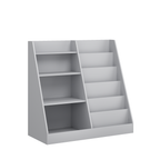 Kids Bookshelf and Toy Storage Organizer, Multifunctional 4 Tier Wooden Kids Book Shelf with  Bookcase Display Stand in Kids 