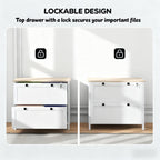 Lateral File Cabinet,Filing Cabinet with Adjustable Hanging Bar,For Home and Office | Premium Home Decor - Grand Goldman