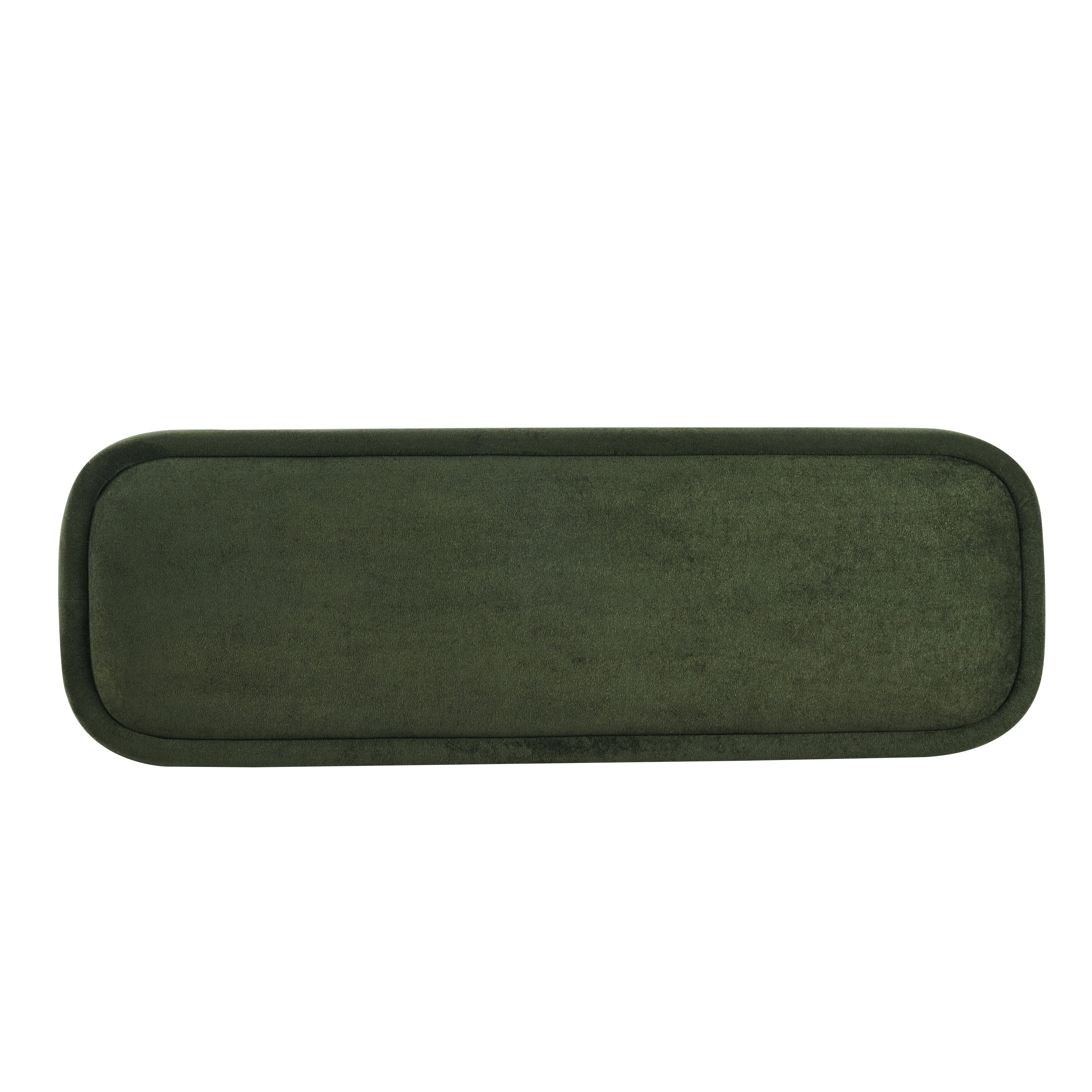 Indoor Green Fabric Dining Bench with Walnut Color Legs, 51.57'L Upholstered Seating for Kitchen, Dining Room and Living Space,250lbs Capacity - Grand Goldman Shop