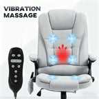 High Back Massage Desk Chair with Reclining Backrest,For Home and Office - Grand Goldman