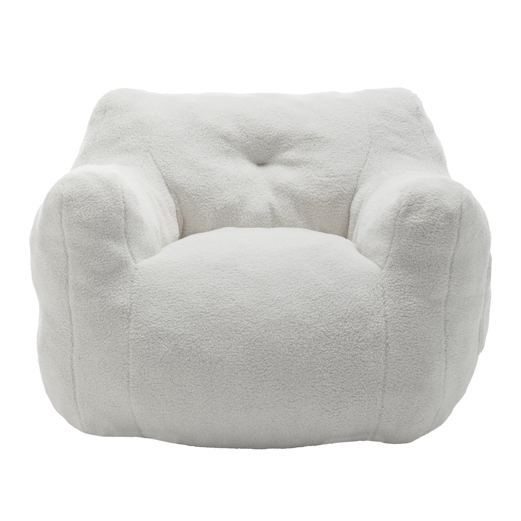 Bean Bag Chair, Bean Bag Sofa Chair with Armrests Stuffed High-Density Foam, Lazy Sofa Comfy Chairs BeanBag Chair for Adults in Living Room,Bedroom Reading - Grand Goldman Shop