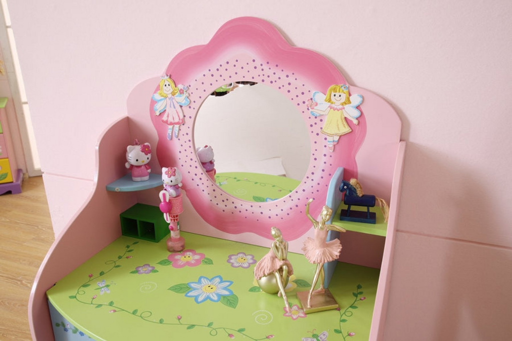 Kids Funnel Olivia the Fairy Girls Dressing Table with Chair - Grand Goldman