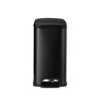 Slim Bathroom Trash Can, 11.4 x 5.71 x 10.7 Inch Small Bedroom Trashcan with Step Pedal & Soft Close Lid, 6L Steel Garbage Can with Detachable Inner Bin, for Kitchen, Home, Dorm, Office, Black - Grand Goldman Shop