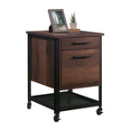 Pedestal File Cabinet with Large Drawers, Antique Dark Oak finish - Grand Goldman