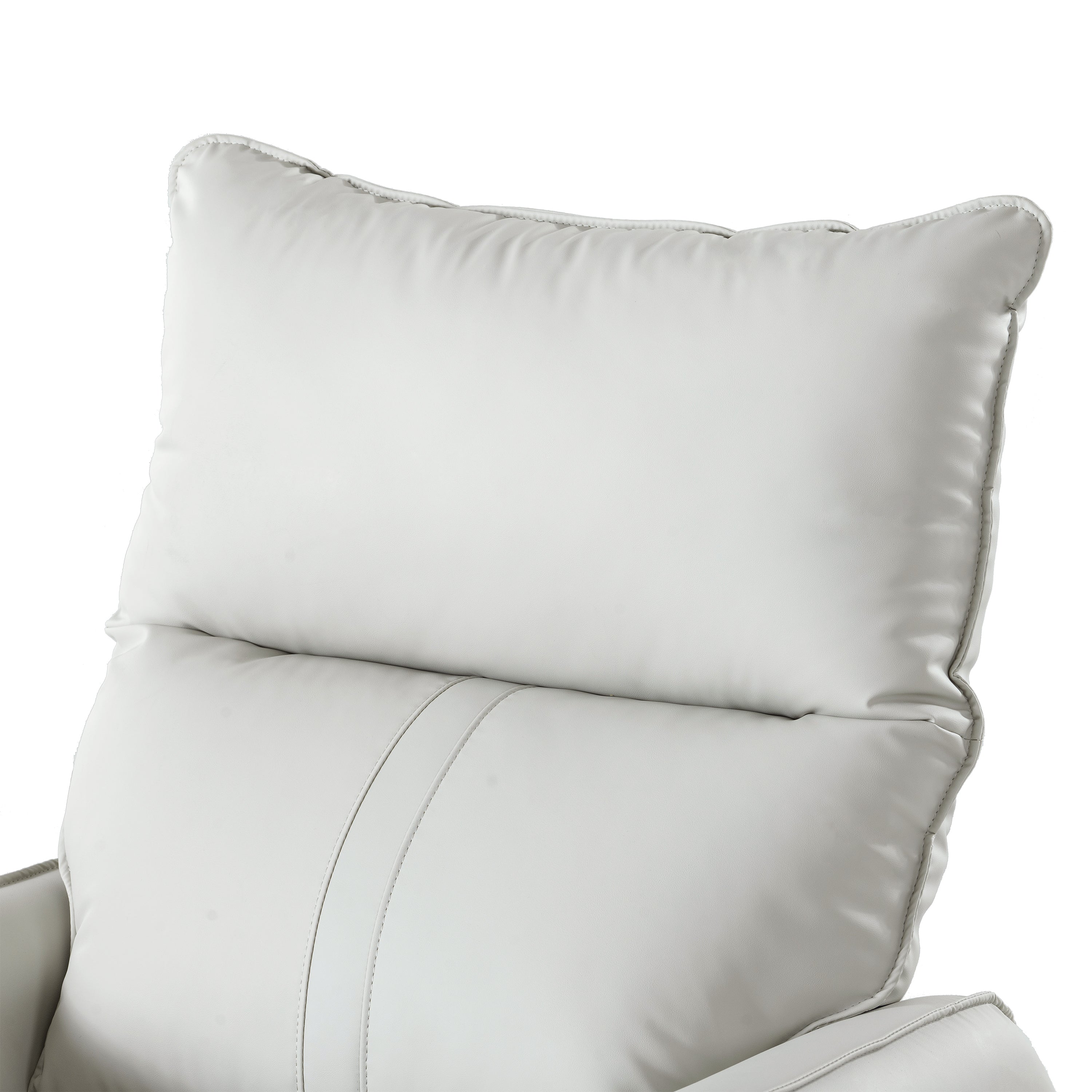 270° Power Swivel Rocker Recliner Chair, PU Leather Electric Glider Reclining Sofa with USB Ports, Power Swivel Glider, Rocking Chair,Nursery Recliners for Living Room Bedroom(Light Gray+270°Swivel) - Grand Goldman Shop