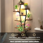 (Vase Shape) Plant Stand Indoor with Grow Lights, Indoor Plant Shelf, Metal Plant Flower Holder Stand, Vase Shape Plant Rack for Home, Patio, Plant Stand, Plant Stand Indoor - Grand Goldman Shop