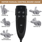 Grey Heat Massage Dual Motor Infinite Position Up to 350 LBS Large Electric Power Lift Recliners with Hidden Cup Holders, Power-Remote, Medium-firm and Heavy Duty - Grand Goldman Shop