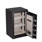 Stylish 2.0 Cu Ft Home Safe with Fireproof Document Bag, Heavy-Duty Steel Security Safe, Digital Keypad, 3 Unlocking Methods,