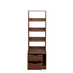 Night Stand with Bookshelf, Night Stand with 2 Storage Drawers for Bedroom - Grand Goldman Shop