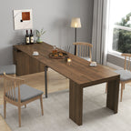 Modern Multifunctional Extendable Dining Table with Outlet, Space Saving Expanding Table with Storage for Party, Weddings, Meetings, Celebrations - Grand Goldman Shop