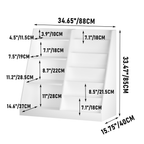New Kids Bookshelf and Toy Storage Organizer, Multifunctional 4 Tier Wooden Kids Book Shelf with  Bookcase Display Stand in K