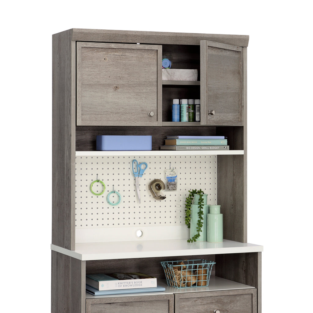 Hutch with Craft Storage, Brown finish | Premium Home Decor - Grand Goldman